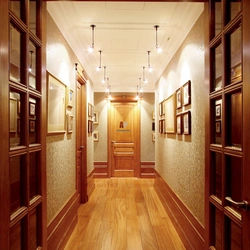 Red hallway in the interior