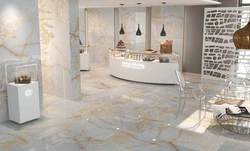 Onyx tiles in the kitchen interior