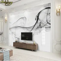 Marble photo wallpaper in the living room interior