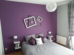 Bright Wallpaper In The Bedroom Interior