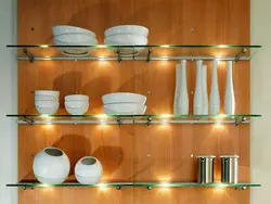 Glassware in the kitchen interior