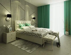 Milk Bed In The Bedroom Interior