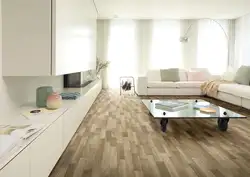 Linoleum in the interior of the kitchen living room