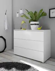 White chest of drawers in the hallway interior