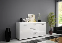 White chest of drawers in the hallway interior