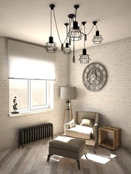 Loft Lamps In The Bedroom Interior