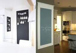 Magnetic boards in the kitchen interior