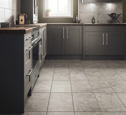 Concrete Tiles In The Kitchen Interior