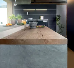 Natural halifax oak in the kitchen interior