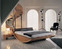 Дизайн спальни с горкой