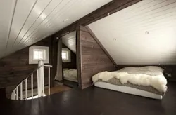 Attic bedroom design lining