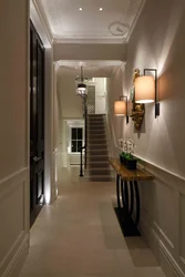 Hallway design with high ceilings