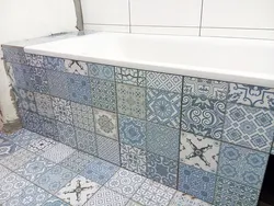 Дизайн старой плитки в ванной
