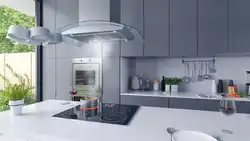 Small kitchen design with hood