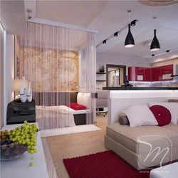 Studio design with separate bedroom