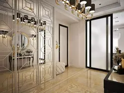 Hallway design with mirror door