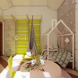 Design of an adult bedroom with 2 children