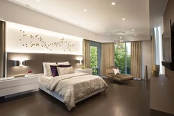 Дизайн спальни от потолка до пола