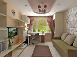 Дизайн гостиной 4 на 4 с балконом