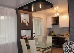 Kitchen design with a room in a panel house