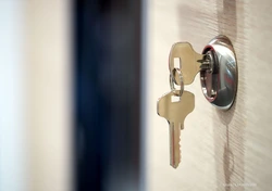 Apartment door lock photo