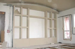 Apartment walls plasterboard photo