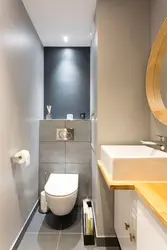 Toilet for a toilet in an apartment photo