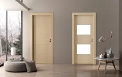 Apartment interior with wooden doors