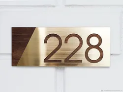 Дизайн номер на дверь квартиры
