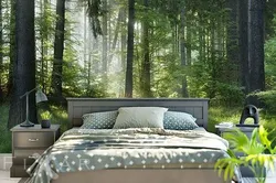 Спальня лес фото