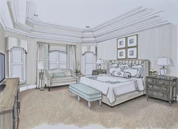 Bedroom sketches photos