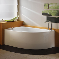 Photo of a bathtub in a semicircle