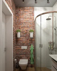 Bathroom brick photo