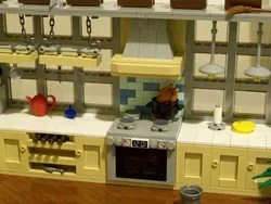 Photo of lego kitchen