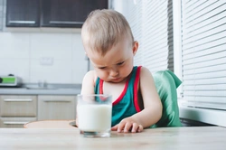 Photo of milk in the kitchen