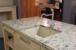 Kitchens made of quartz photo