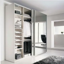 Wardrobe doors photo mirror