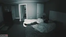 Photo camera in the bedroom