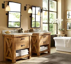 Oak bathtub photo