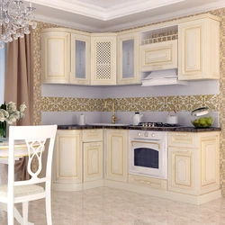 Beige gold kitchen photo