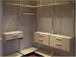 Dressing room on racks photo