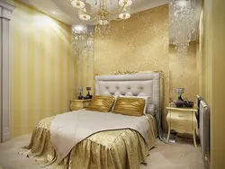 Bedroom white gold photo