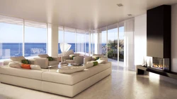 Photo living room by the sea