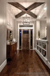 Photo of a hallway with beams