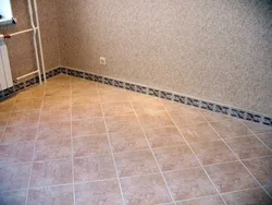 Laying porcelain tiles bathroom photo
