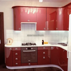 Kitchen corner photo red