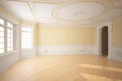 Photo of an empty living room