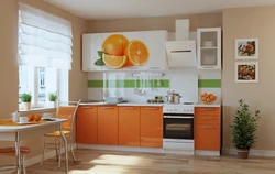 Фото кухни апельсин