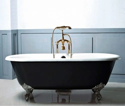 Cast iron bathtub photo