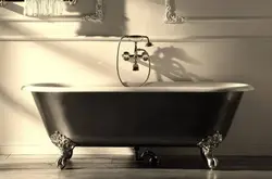 Cast iron bathtub photo